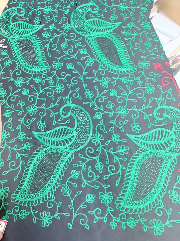 Brissi Embroidery with Stone 1